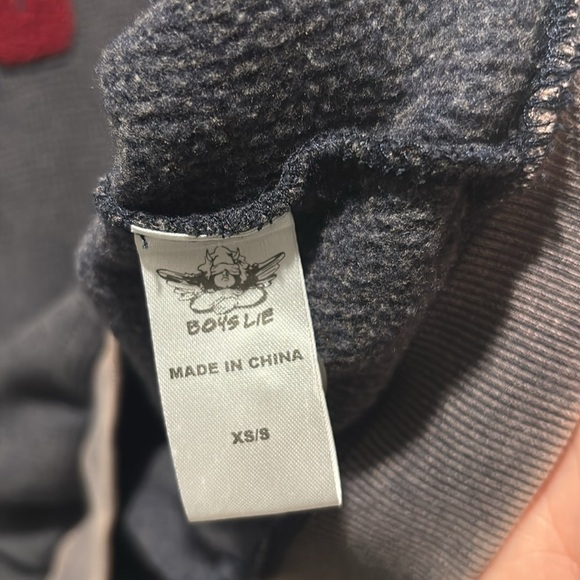 BOYS LIE dark angel tour thermal Henley sweatshirt - Picture 4 of 9